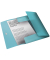 Gummizugmappe Colour`Breeze 626222, A4 blau Polypropylen (PP) -, f&uuml;r ca. 150 Blatt  (80 g/m&sup2;), mit 3 Einschlagklappen